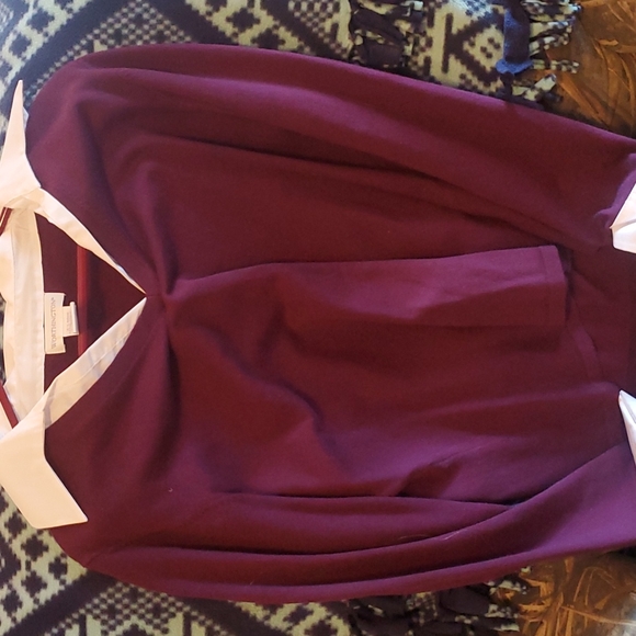 Worthington x large purple and white shirt sweater - Picture 1 of 4